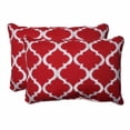 thumbnail image 4 of Pillow Perfect 594781 Indoor-Outdoor Kobette Teal Over-Sized Rectangular Throw Pillow, Blue - Set of 2, 4 of 4