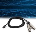 thumbnail image 3 of Divisor De Audio Para Auriculares, Cable Xlr De ángulo Recto De Plástico Xlr De ángulo Recto Con Alta Velocidad De Transmisión Para Cámaras, 3 of 7