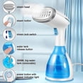 thumbnail image 2 of Steamer For Clothes,1500w Travel Garment Steamer Fabric Wrinkles Remover With 280ml Water Tank, 15s Fast Heat-up Steam Iron For Clothes Ideal For Home, 2 of 5
