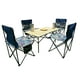thumbnail image 1 of Conjunto de 4 Sillas Plegables CJR para Camping y Playa con Mesa Azul, 1 of 9