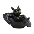 thumbnail image 1 of CNKOO Muscle Bulldog Key Holder Figurine Resin Storage Box Decor for Study (black), 1 of 10