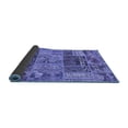 thumbnail image 2 of Ahgly Company Indoor Rectangle Patchwork Blue Transitional Area Rugs, 2' x 4', 2 of 4