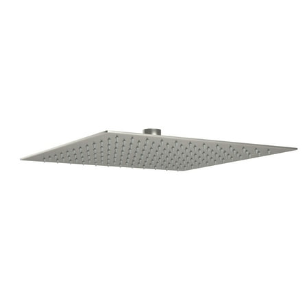 Logmey 10x10 Inch Stainless Steel Square Rainfall Shower Head, Adjustable Bathroom Brushed Nickel Shower Head