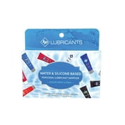 ID Lubricants Assortments 5 Pack Water Based Sampler Liquid Lubricant Set, 12ml Each, Travel Size