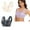 2PCS Beige+Gray, variant on Seamless Push Up Bras for Older Women Wireless Posture Correcting Bra with Support Bra for Seniors Full Coverage Everyday Bra