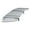 Chrome, variant on APS Compatible with Toyota Tundra 1999-2002 Main Upper Stainless Steel Black 8x6 Horizontal Billet Front Grill Grille Insert T85483J