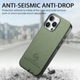 thumbnail image 4 of Dteck Case for iPhone 15,Slim Premium Canvas Grain PU Leather,Soft TPU Bumper,Non-Slip Anti-Scratch Shock-Absorbent,Protective Phone Cover for iPhone 15,Green, 4 of 8