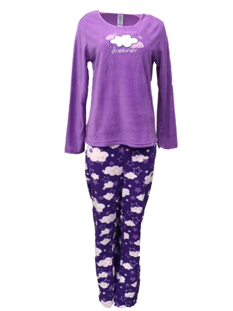 Celestial Dreams Celestial Dreams Womens Purple Cloud Pajamas Fleece