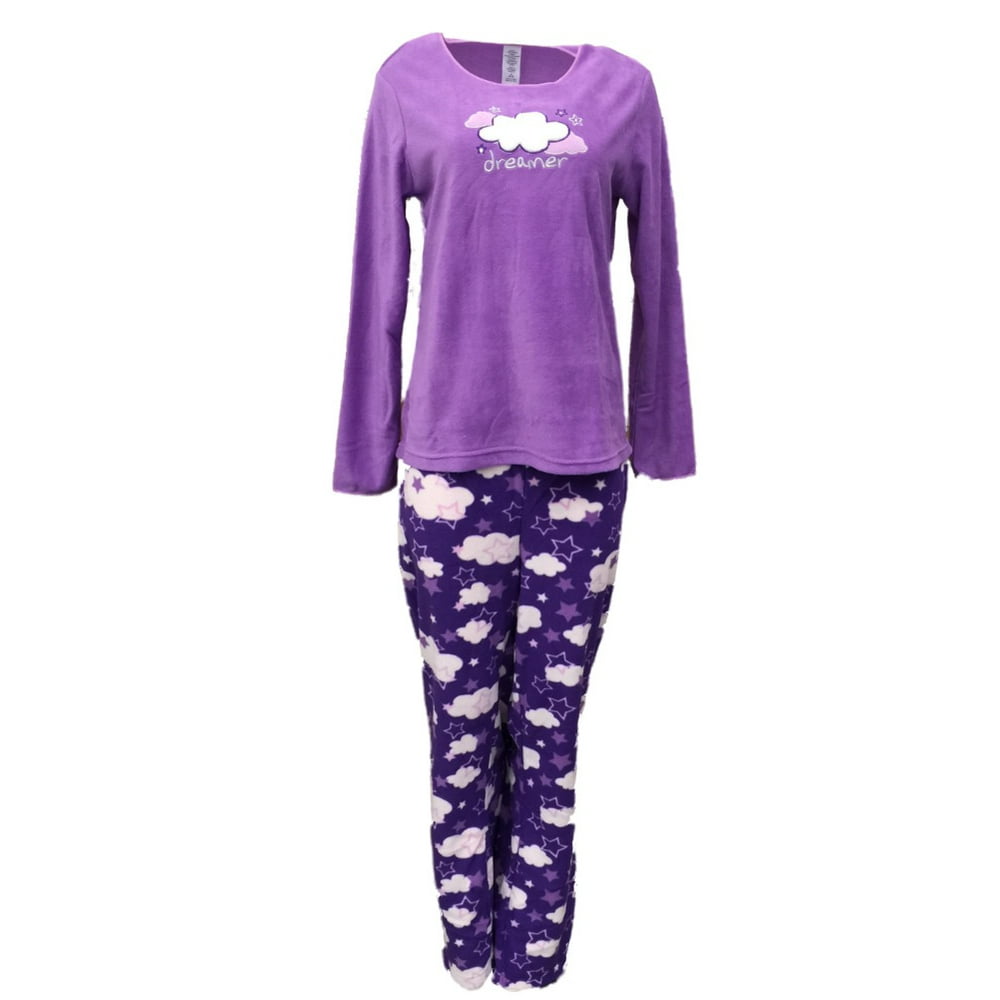 Celestial Dreams Celestial Dreams Womens Purple Cloud Pajamas Fleece