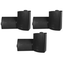 6) Rockville HP5S Black 5.25" Outdoor/Indoor Home Theater Patio Swivel Speakers