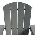 thumbnail image 5 of WestinTrends Malibu Kids Outdoor Adirondack Plastic Patio Chair (Set of 4), Gray, 5 of 14