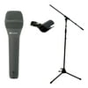 Peavey PVM 50 Dynamic Cardioid Microphone w/ Adjustable Height Tripod Mic Stand
