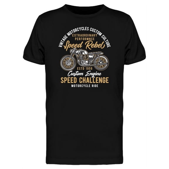 Speed Rebel Custom Engine T-Shirt Men -Image by Shutterstock, Male 3X-Large