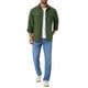 thumbnail image 2 of INSPIRAR CHIC Camisas de Trabajo Casual para Hombre de Manga Larga con Botones y Bolsillos para Pesca y Senderismo XL Verde Oliva, 2 of 6
