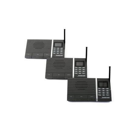 Samcom 10-Channel Digital FM Wireless Intercom System for Home and Office 3 (Best Wireless Intercom System)