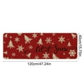 thumbnail image 2 of Red Kitchen Rug Set of 2, Merry Christmas Kitchen Floor Mat with Snowflake Xmas Trees Pattern, Front Door Mat, Bedroom Rug, Bath Rugs, Christmas Decorations, Home Decor, 2 of 7
