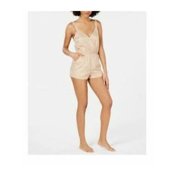 INC Intimates Beige Polyester Blend Animal Print Glamour Romper Size: XXXL