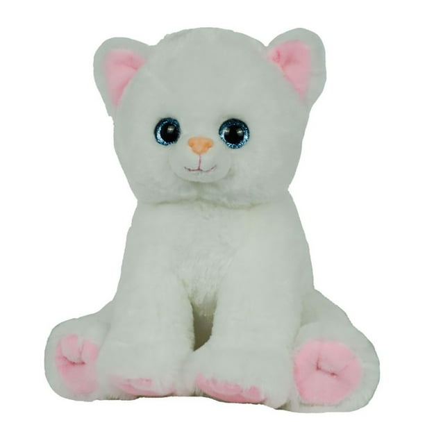 Cuddly Soft 8 Inch Stuffed White Kitty Cat We Stuff Em You Love Em Walmart Com Walmart Com