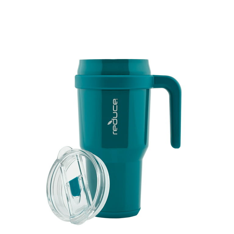 REDUCE brand Cold1 Tumblers/Mugs and other 14-18oz mouth  Replacement Lid (3.0 inch diameter) and Straw (8 inch) set, Clear, BPA  Free, Dishwasher safe, Durable, Reusable, Spill Proof Lid, Small: Tumblers