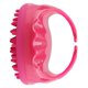 thumbnail image 5 of Champú de silicona redondo cepillo de masaje de ducha cepillo de limpieza de baño suave masaje del cuero cabelludo rosa rojo, 5 of 8