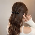 thumbnail image 1 of Fiudx Horquilla para Flequillo, Elegante Pinza con Diamantes de Imitación, Elegante Accesorio para El Cabello con Flocado, Fácil de Usar para Un Peinado Rápido, Perfecta para Fiestas, Bodas y Trabajo, 1 of 4