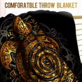 thumbnail image 3 of Sea Turtle Blanket Gifts for Women Girls Boys Decor for Home Bedroom Living Room Chair Couch, Warm Soft Cozy Fuzzy Lightweight Throw Plush Blankets Brown Twin 60"x80", 3 of 5