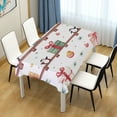 thumbnail image 4 of Yayeee Tablecloths 60" x 60" Rectangle Wrinkle Resistant Party Table Cover, Christmas Gift Train, 4 of 8