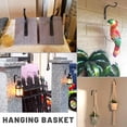 thumbnail image 4 of Elegante soporte para colgar plantas, ganchos de hierro minimalistas para decoración rústica, acero macizo con revestimiento resistente a la intemperie, fácil de instalar en cualquier superficie (4, 4 of 5