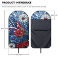 thumbnail image 7 of KUIFORTI Patriotic Floral Car Seat Cover Towel - Waterproof Car Seat Protector for Workout Gym Use, Washable Easy Installation Fit Cars SUV Trucks, Easy Install, 7 of 7