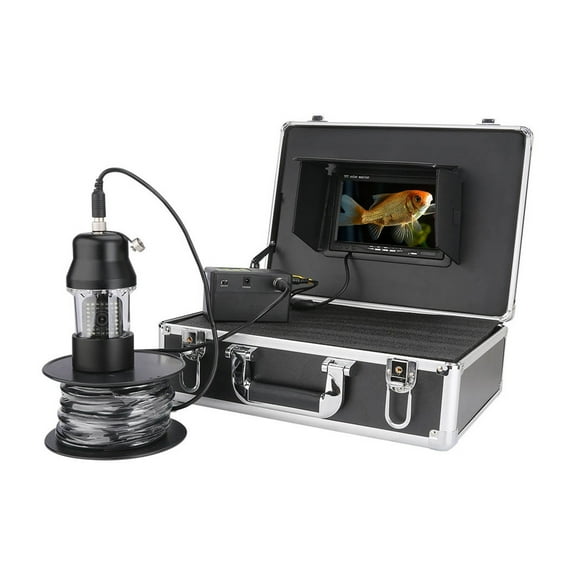 7 Inch 20m 50m 100m Underwater Fishing Video Camera Fish Finder IP68 Waterproof 38 LEDs 360 Degree Rotating Camera ,Fishing Observation Device