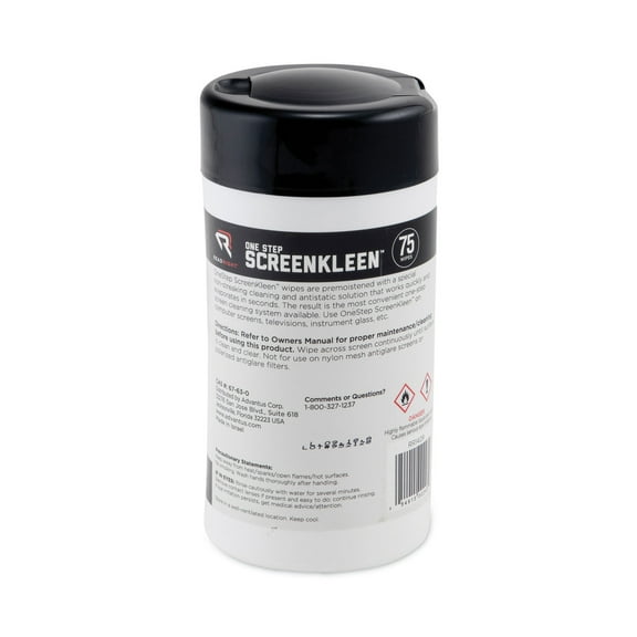 1PC Read Right OneStep CRT Screen Cleaner Wet Wipes, Cloth, 5.25 x 5.75, Unscented, 75/Tub