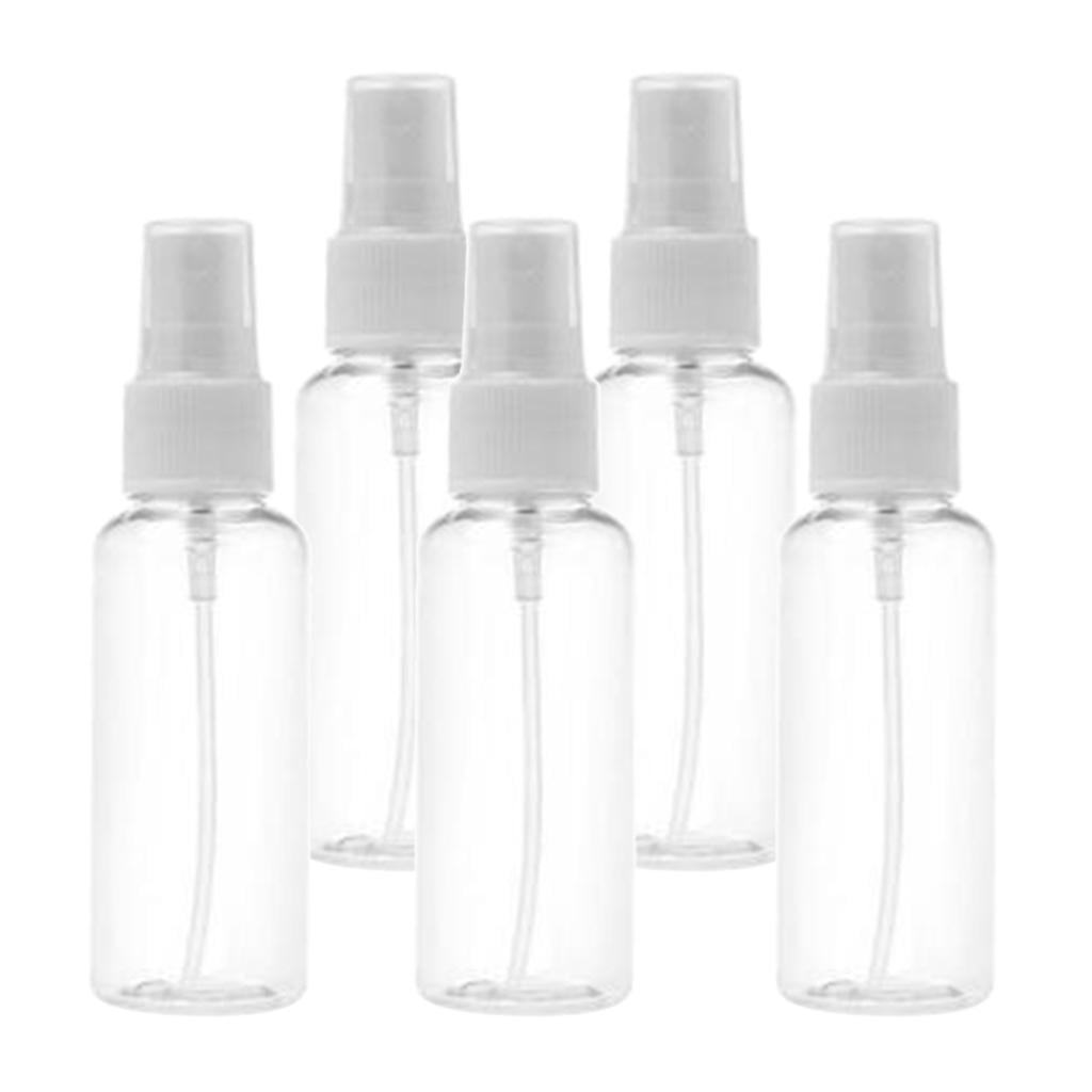 EHJRE 6x 5 Pieces Spray Bottle Empty Plastic Travel Liquid Kits for Holidays, Business Trips, Makeup, Cleaning, - 50ml