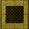 thumbnail image 1 of Ahgly Company Indoor Square Abstract Yellow Modern Area Rugs, 5' Square, 1 of 4