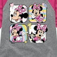thumbnail image 3 of Disney Jr. - Grid Doodle Minnie Mouse - Girls Shirt Tail Raglan, 3 of 4