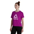 thumbnail image 2 of Reebok Women's Infinity Short Sleeve Cropped Jersey Tee, 2 of 4
