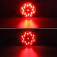 thumbnail image 3 of 2Pcs 7 Inch Round LED Trailer Tail Lights - 17 LED Sealed Truck RV Bus Stop Turn Brake Lights 12-24V with Inner Reflector Lens, 3 of 7
