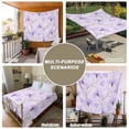 thumbnail image 6 of Purple Flowers Tapestry for Bedroom Wall Hanging Tapestry, Botanical Florals Plants Country Aesthetic Ceiling Backdrop Tapestries Poster Blanket Wall Decor for Teens Room Living Room Dorm 39" x 59", 6 of 8