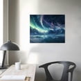 thumbnail image 4 of Aurora Borealis Canvas Wall Art Printmaking Painting Living Room Children's Room Bedroom Office Wall Decoration Landscape Photo Frame Decoration Hanging Canvas Painting, 4 of 6
