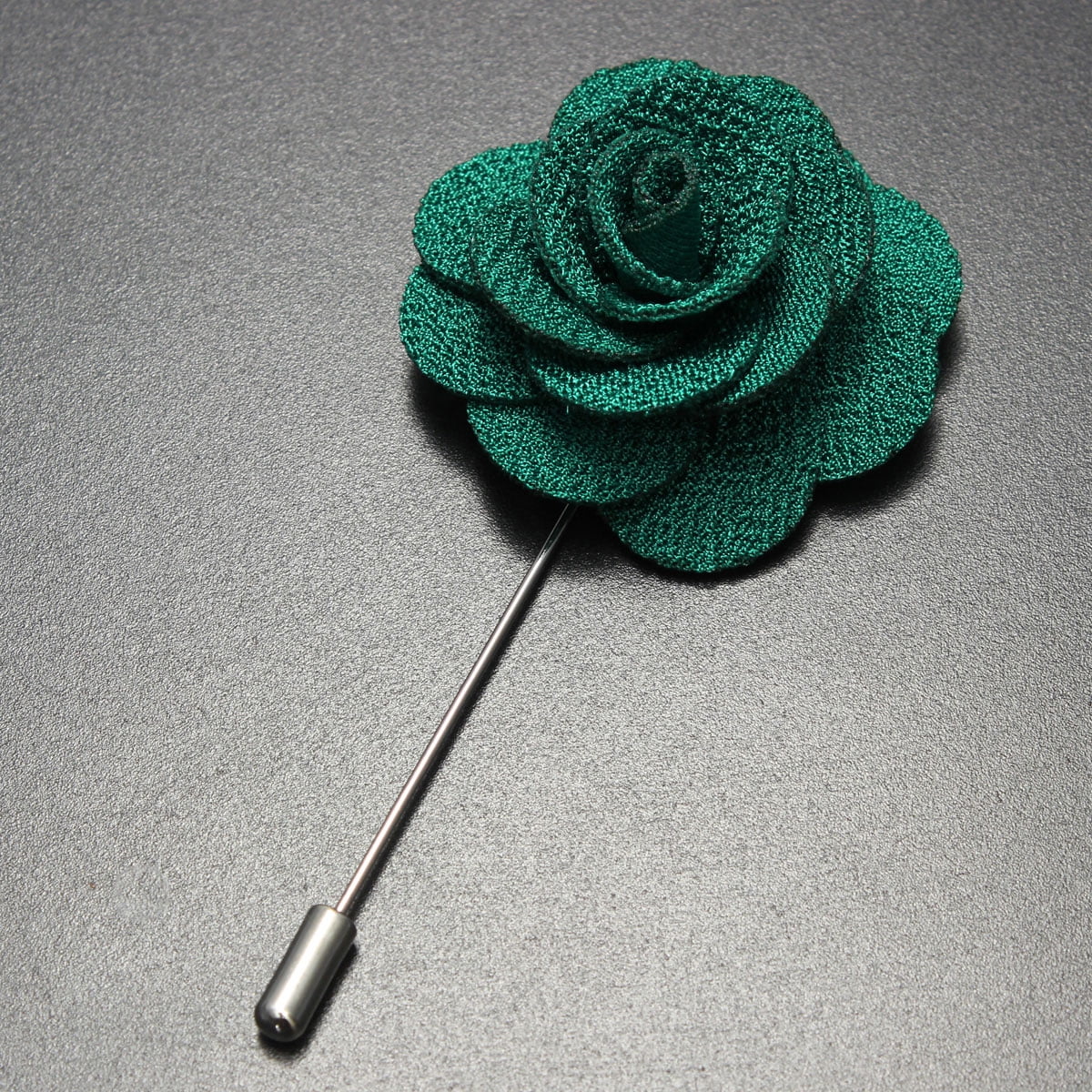 3 Styles Men's Lapel Flower Daisy Rose Handmade Boutonniere Stick Brooch Pins 