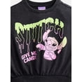 thumbnail image 2 of Lilo and Stitch Girls' Halloween Graphic Fleece Sweatshirt with Long Sleeves, Sizes 4-16, 2 of 3