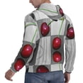 thumbnail image 6 of Wukai Cherries laid Print Men Hoodies Fleece Sweatshirts Long Sleeve Sweaters Pullover Fall Outfits Winter Clothes-Large, 6 of 7