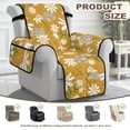 thumbnail image 4 of Yuyamidu Daisy Stretch Recliner Chair Cover with Pockers Modern Recliner Slipcover for Living Room Waterproof Reclining Chair Cover for Bedroom Soft Furniture Protector Gift for Mom, 4 of 7