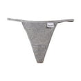 thumbnail image 3 of YWDJ Cheeky Panties for Women 1 Pack Lightweight No Show Sexy Underwear Ice Silk Bikini Panties Silky Comfy Yoga Solid Panties Briefs Gray L, 3 of 3