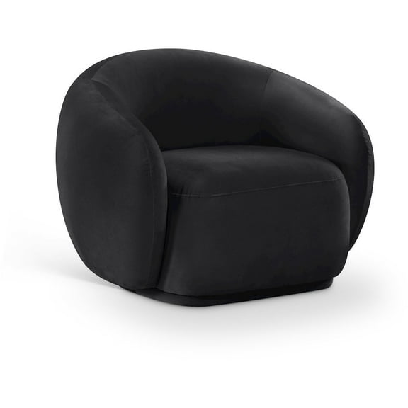 Meridian Furniture Emery Black Velvet Chair