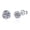 1 Carat Moissanite, variant on 925 Silver Stud Earrings 30-point 50-point 1 Carat Moissanite Earplug