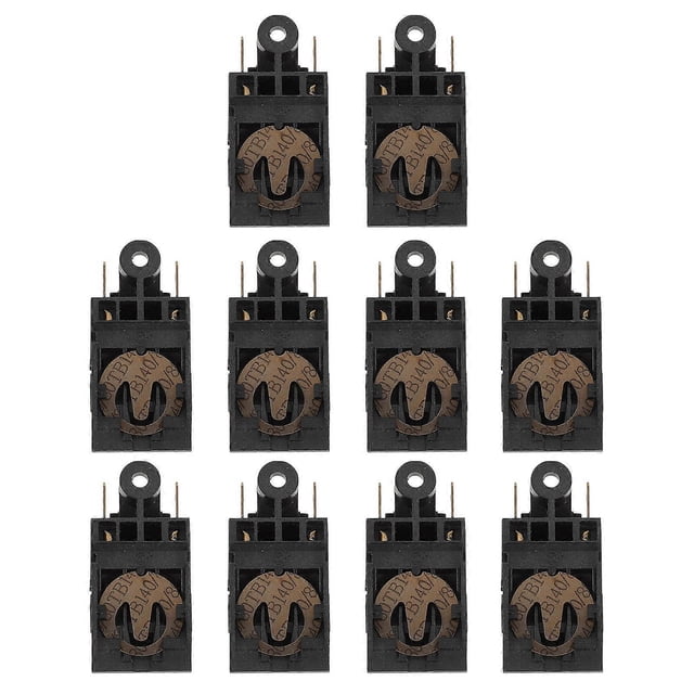 Temperature Control Switch for Kettle Thermostat Thermal Control with Knob DIY Enthusiasts Compact 10Pcs