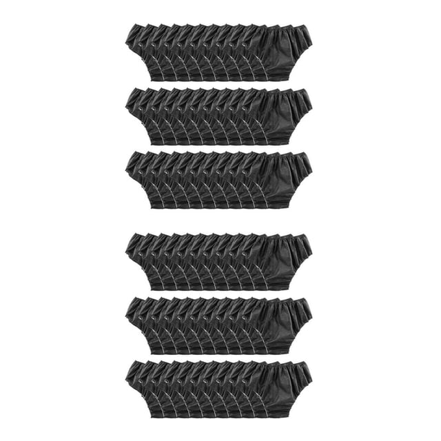 Soidarity 30x Bragas Desechables Transpirables Ajustables para SPA Mujer Hombre Negro Type1