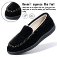 thumbnail image 3 of Knivor Plush Fuzzy Women's Slippers Cozy Warm Slip-On Winter House Slippers for Women Non Slip Rubber Sole Loafers Indoor Outdoor Moccasin Slippers Winter Daily Wear, 3 of 9