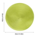 thumbnail image 3 of Mefallenssiah 38Cm Tableware Placemat Non-Slip Insulated Mat Round Woven Placemat 4Pcs, 3 of 3