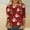 J, variant on Luxalzxs Christmas Shirts for Women 3/4 Length Sleeve Womens Tops Casual Plus Size Xmas Print Shirt Holiday Christmas Tops